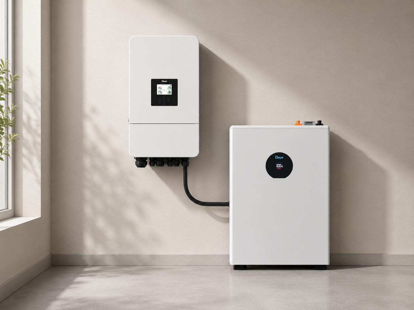 Niedervolt PV-Set bestehend aus: Deye SUN-8kW 3Phasen Hybrid-Wechselrichter, 1x Deye SE-F5C Pro