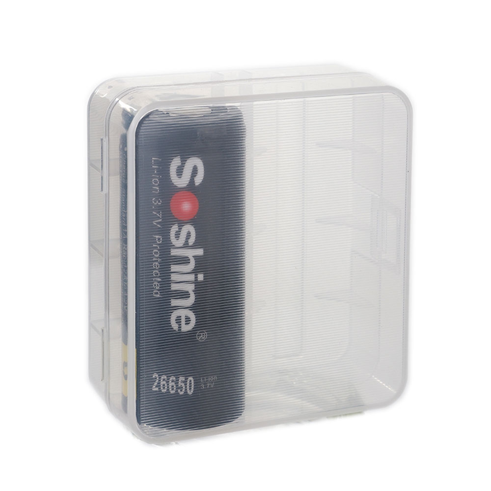 Soshine Batteriebox LxBxH: 72,2x54x28mm für 2x 26650