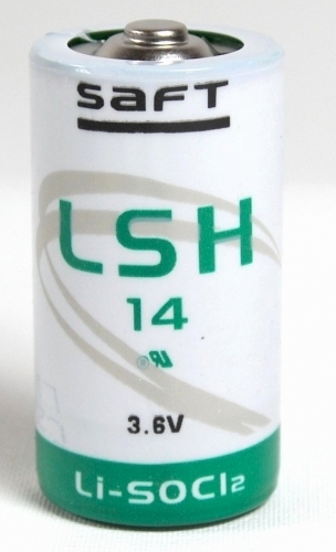 Produktbild Saft Lithium Rundzelle LSH14 mit 3,6 V und 5,8 Ah