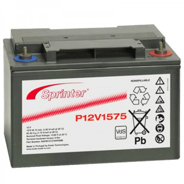 Bild Exide Sprinter P12V1575 – 12 V 61 Ah Industriebatterie
