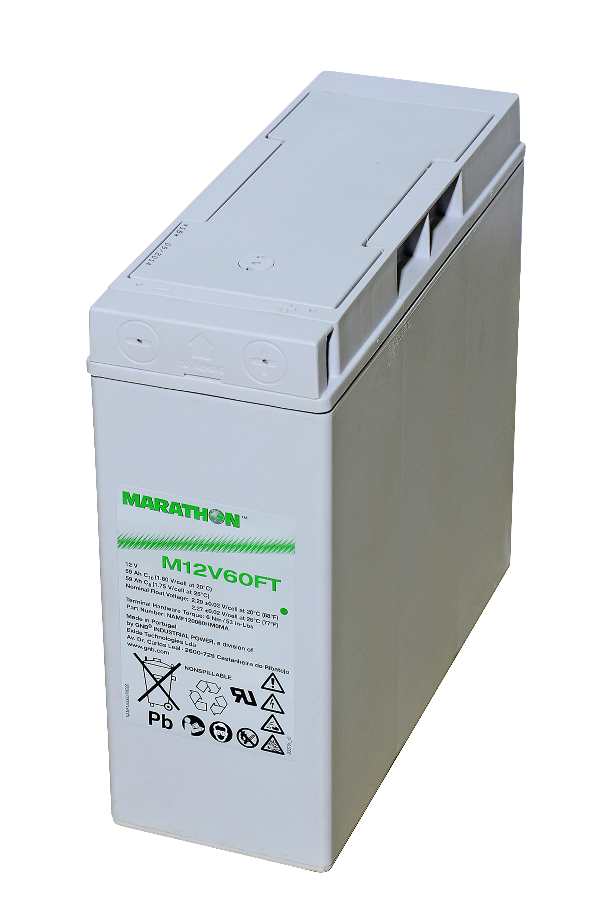 Exide Marathon M12V60FT – 12 V 59 Ah Front-Terminal AGM-Batterie Exide Marathon M12V60FT – 12 V 59 Ah Front-Terminal AGM-Batterie