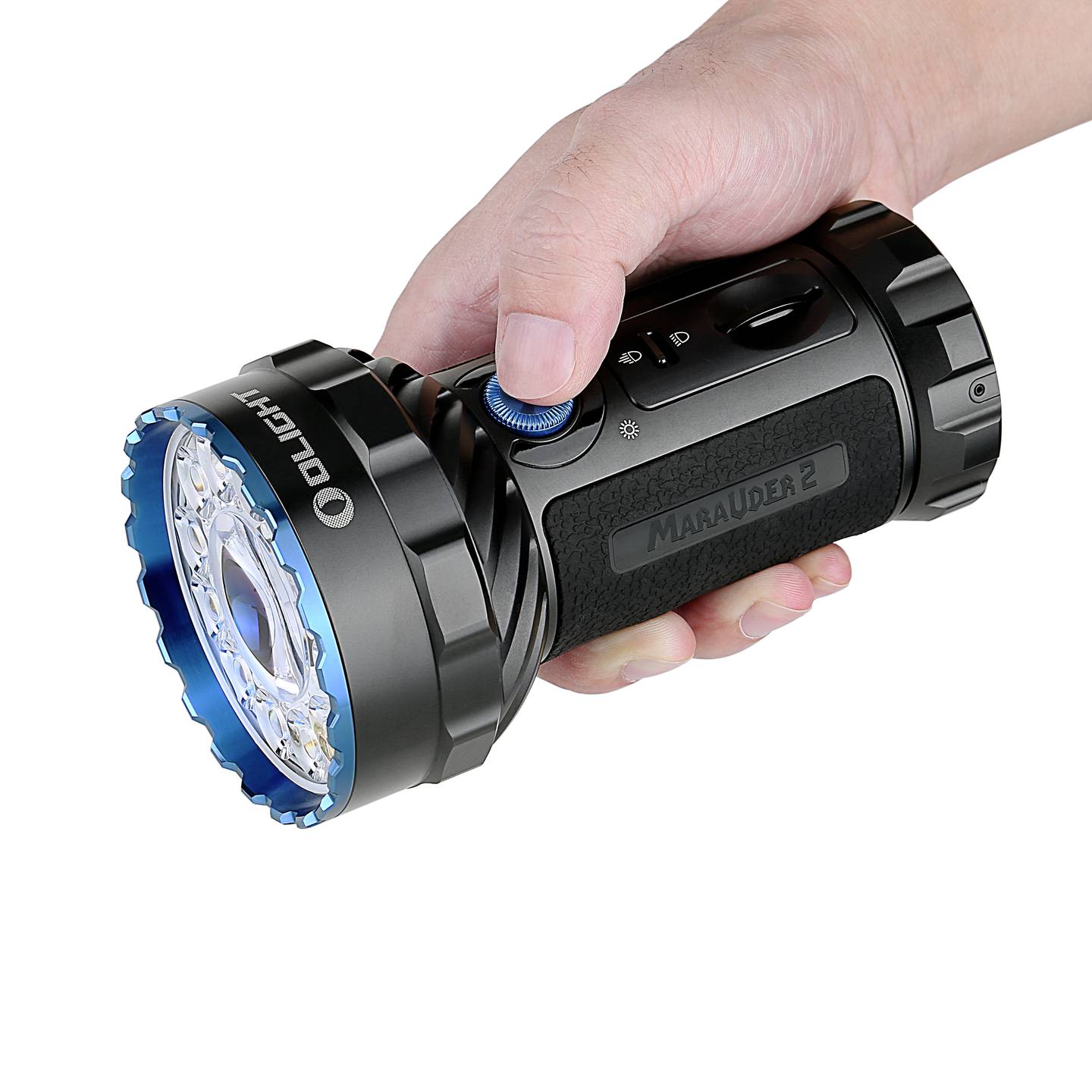 Bild OLight Marauder 2 Professionelle Hochleistungs-Handlampe mit Flut- und Fernlicht