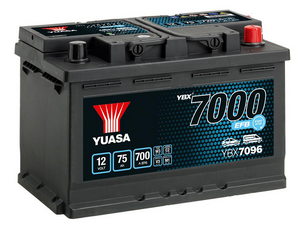 Yuasa Auto Batterie  YBX7096  (DIN51214)  12V/75Ah C20 Yuasa Auto Batterie  YBX7096  (DIN51214)  12V/75Ah C20