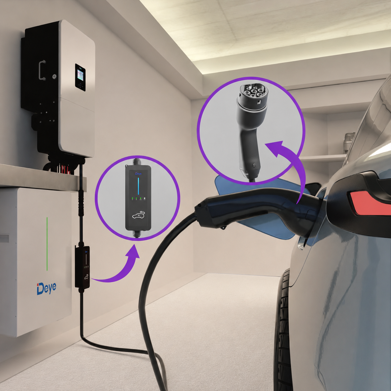 DEYE WALLBOX SUN-EVSE11K01-EU-AC Smart EV Charger Wireless