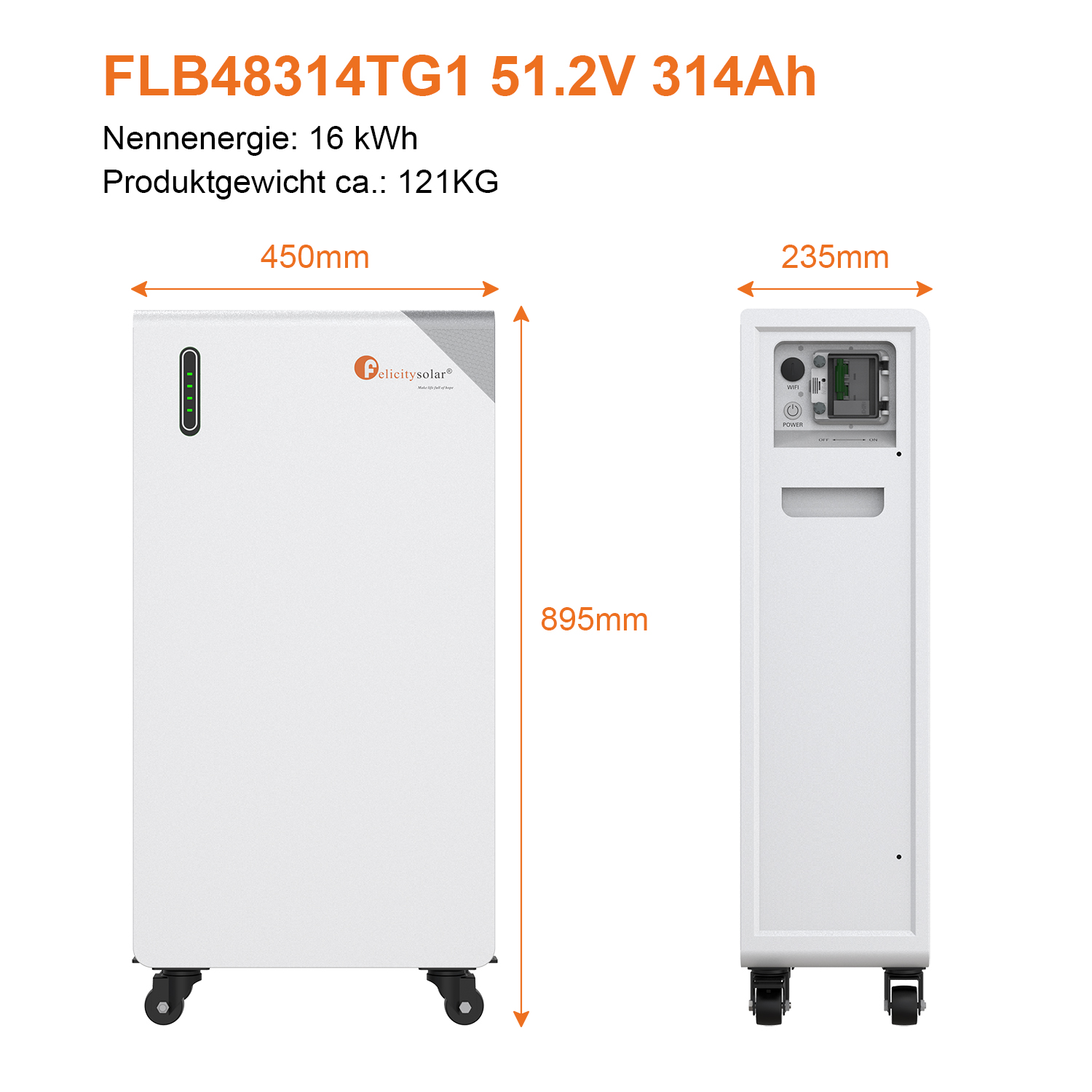 Felicity FLB 48314TG1 16 kWh Batteriespeicher