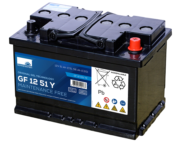 Sonnenschein Bleiakku GF 12 051 Y 2  mit Bodenleiste inkl. MTZ