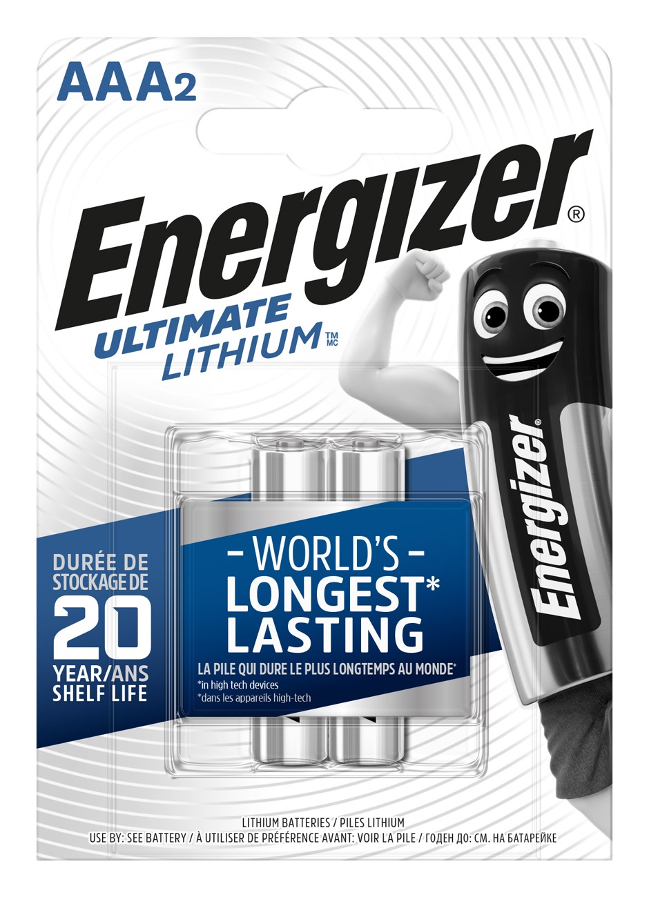 Energizer Ultimate Lithium Rundzelle L92 2er-Blister - L92ULTIMATEB2