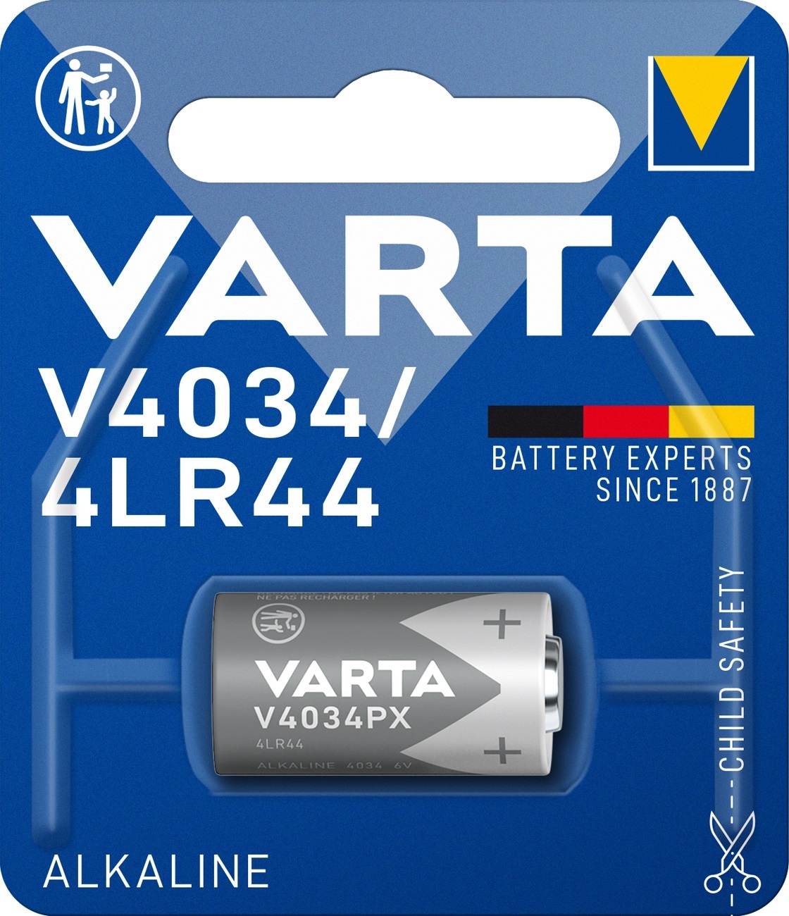 VARTA  28PXA/4034  Alkaline Photobatterie Rundzelle 6V 100mAh